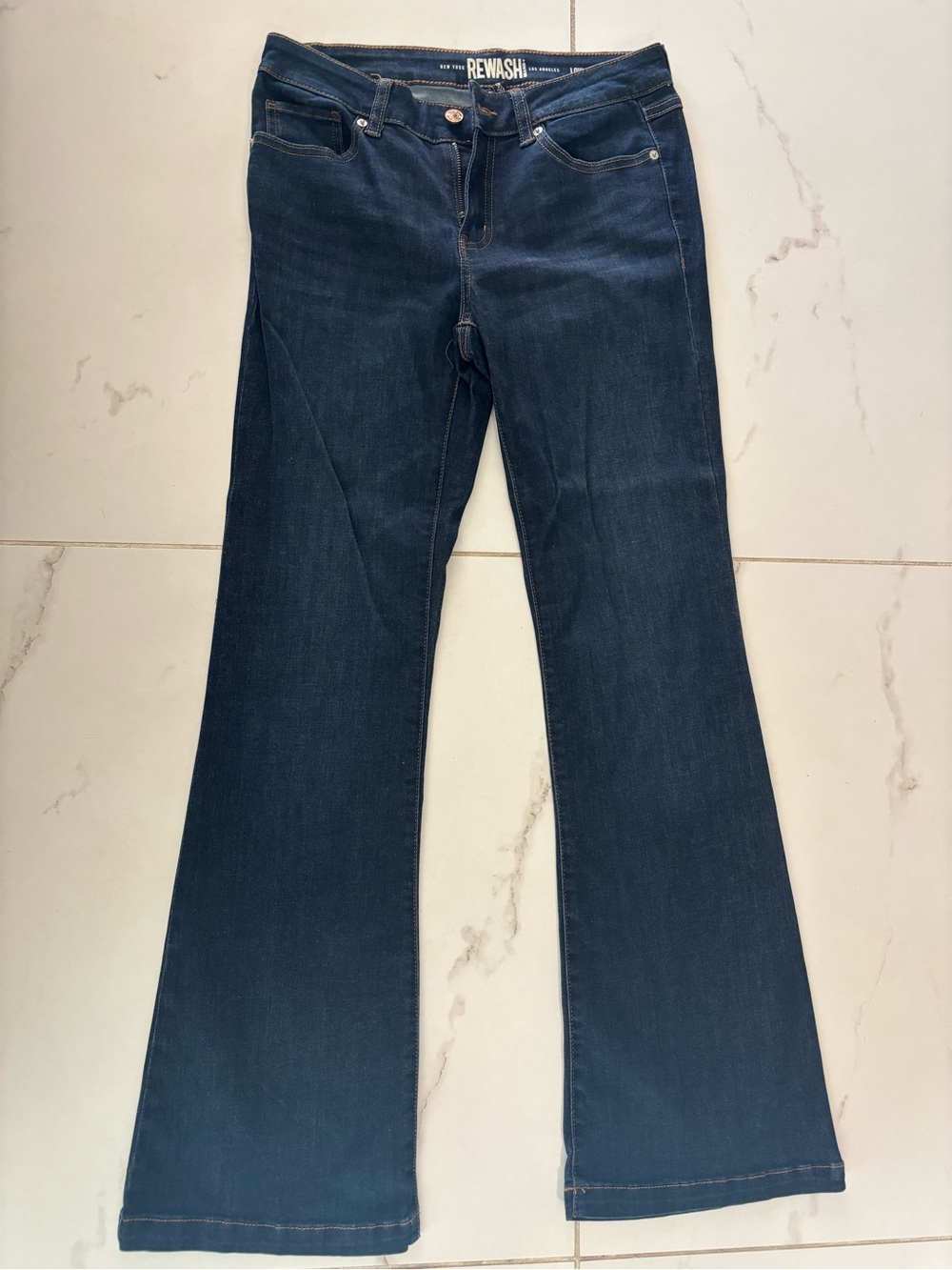 Rewash Brand Women's Dark Blue Flare Jeans